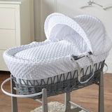 LUXURY BABY WICKER MOSES BASKET SET with Rocking Stand