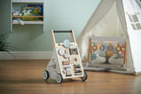 WOODEN Baby Activity Walker and Push Along Toy Cart