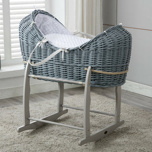 Moses basket and rocking best sale stand set