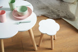 Cute cloud shaped table and 2 stools by kindtokidsuk