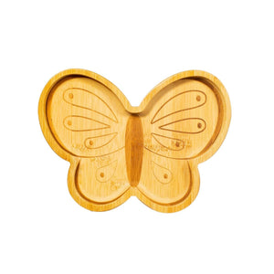 CHILDREN'S BUTTERFLY BAMBOO PLATE