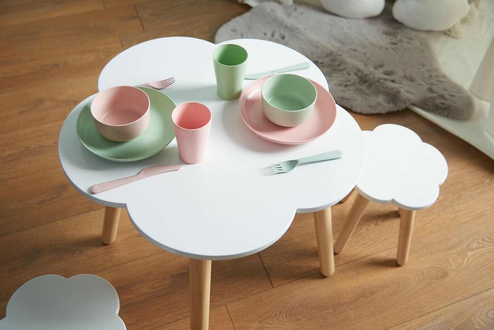 Kids table with stools best sale